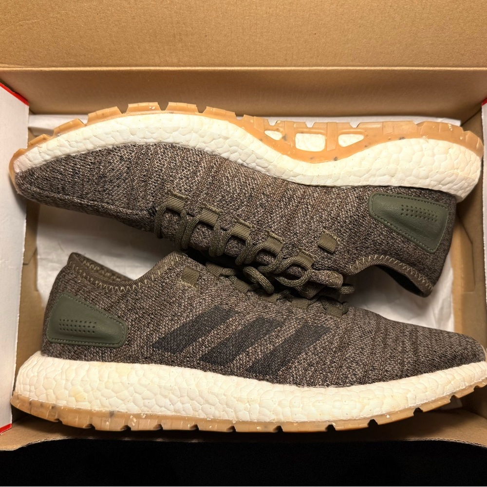 (Men’s 11.5) Adidas Pureboost ATR Trace Cargo running shoes